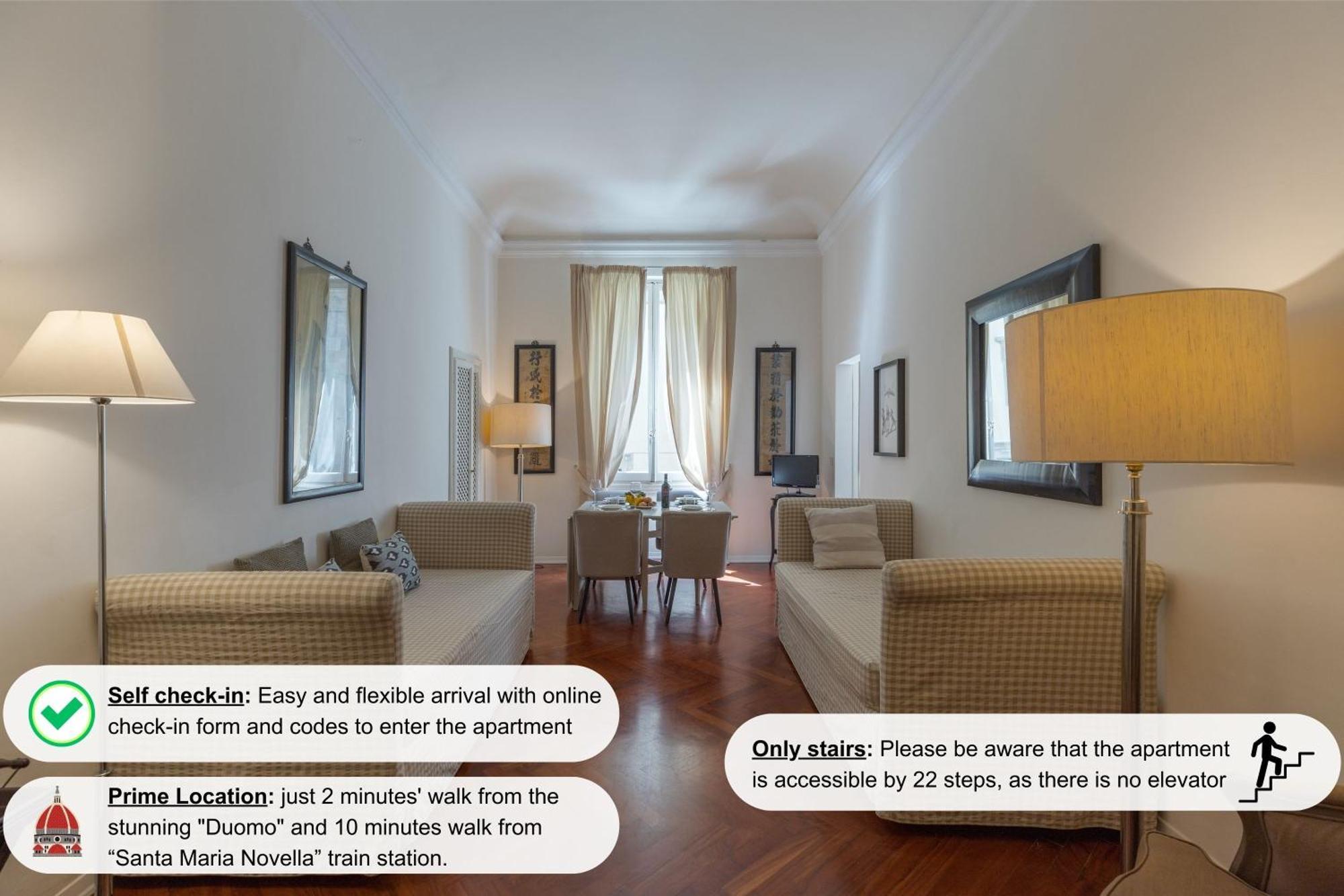 Big Apartment A Stone'S Throw From The Duomo Firenze Kültér fotó